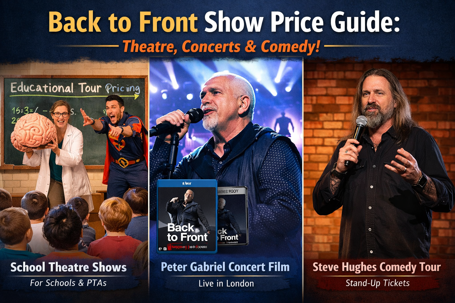 backtofrontshow pricing guide