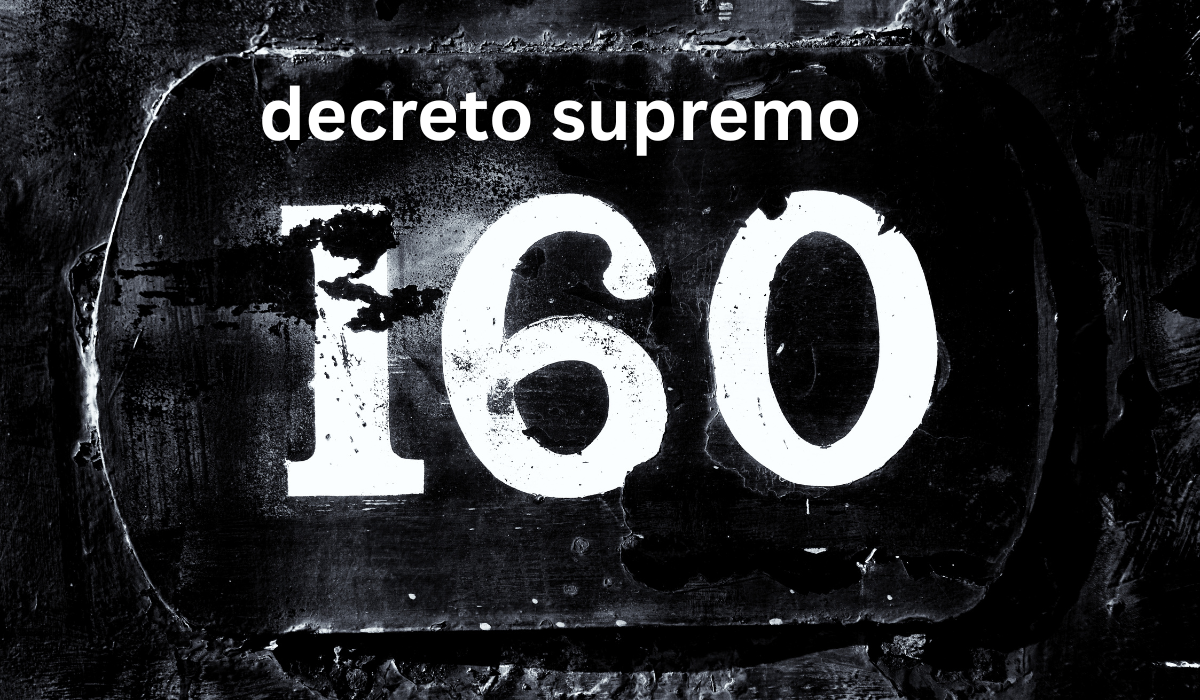 decreto supremo 160